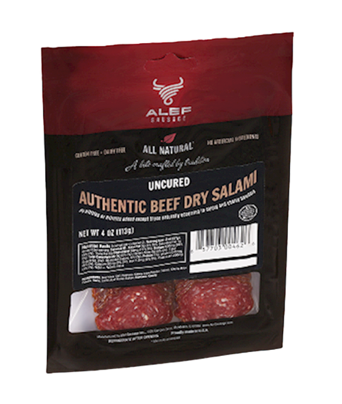 SALAMI DRY BEEF AUTHENTIC (EVREYSKAYA) UNCURED SLICED15/113GR  ALEF N52013-EVRSS/92061(2)