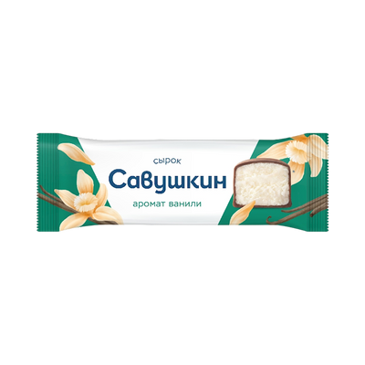 CHEESE BAR VANILLA GLAZED 18/40GR SAVUSHKIN PRODUCT N2852
