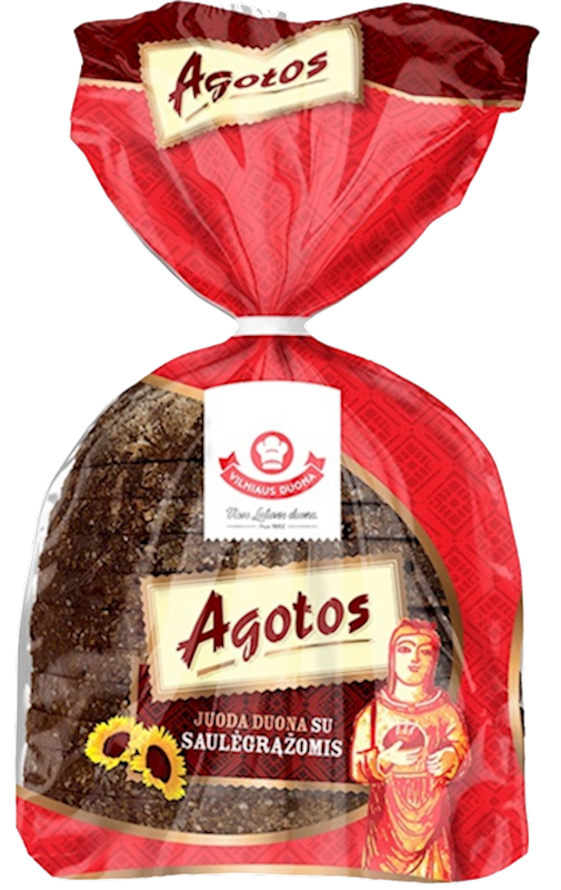 BREAD AGOTOS LIGHT RYE W/SUNFLOWER SEEDS SLICED 10/340GR LITHUANIA