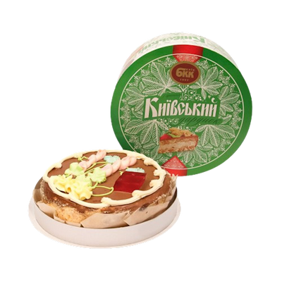 CAKE KYIV GIFT W/ PEANUTS SMALL 6/450GR BKK UKRAINE N4611