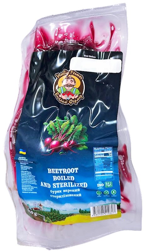 BEETS STERILIZED BOILED 16/350GR VESELIY FERMER UKRAINE