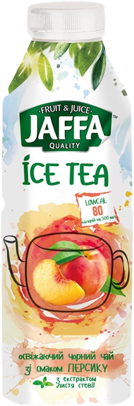 ICE TEA BLACK W/PEACH FLAVOR&STEVIA 12/0.5L JAFFA UKRAINE