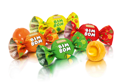 CANDIES LOOSE CARAMEL BIM-BOM W/FRUIT BERRY FILLING 8/2.2LB ROSHEN NCW9 N6111