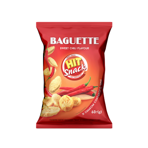 CROUTONS BAGUETTE CRISPY W/SWEET CHILI 30/60GR ZOLOTE ZERNO N503