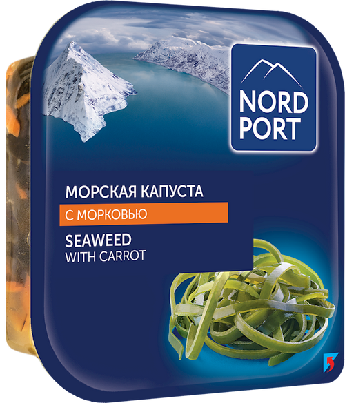 SALAD SEAWEED W/CARROT 12/200GR NORD PORT N8296
