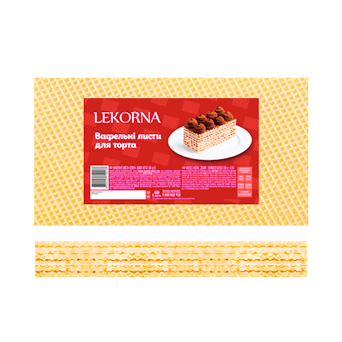 LAYERS PLAIN FAMILY FOR CAKE WAFFLE 20/150GR LEKORNA N09383