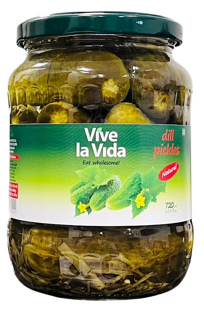 CUCUMBERS PICKLED 8/720ML VIVE LA VIDA N201569