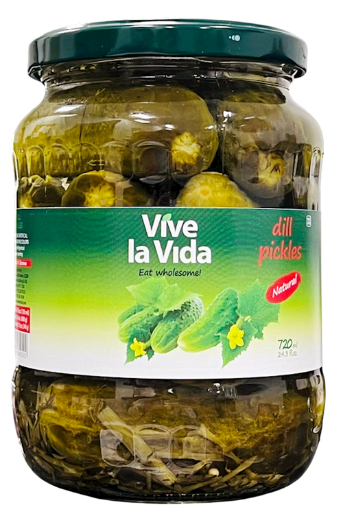 CUCUMBERS PICKLED 8/720ML VIVE LA VIDA N201569