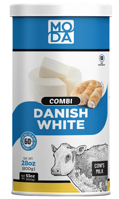 CHEESE WHITE DANISH COMBI COWS MILK 6/800GR MODA N101747
