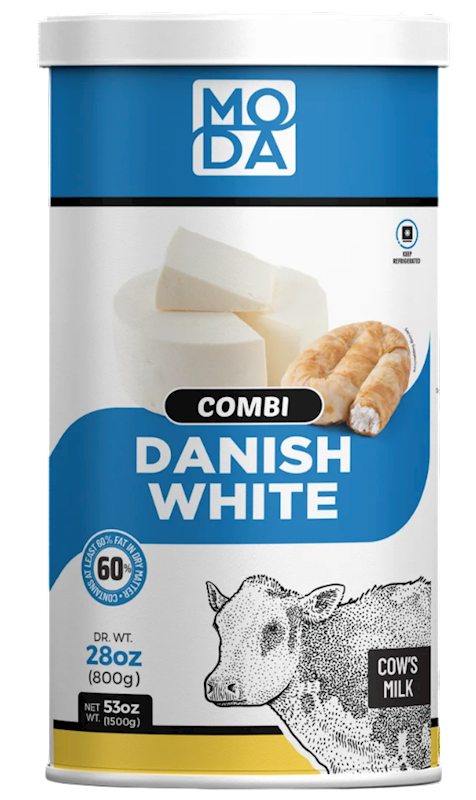 CHEESE WHITE DANISH COMBI COWS MILK 6/800GR MODA N101747