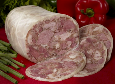 HEADCHEESE COUNTRY BRAND / SALCESON WIEJSK 1/1LB PRE PACK CHUNK ANDY'S N1620