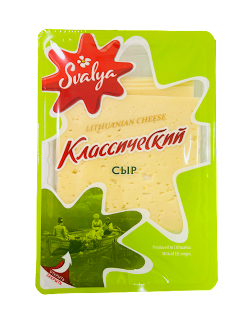 CHEESE CLASSIC SLICED 50% 18/150GR SVALIA  LITHUANIA SV131