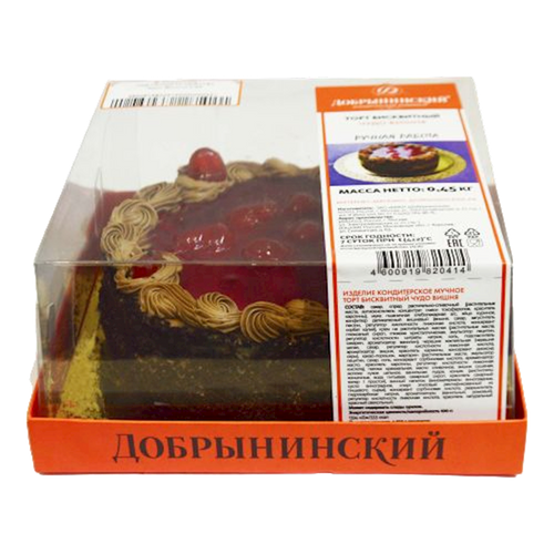 CAKE MIRACLE CHERRY 12/450GR DOBRYNINSKIY N0414