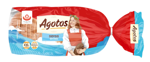BREAD WHEAT LOAF AGOTOS 3/500GR LITHUANIA N226625