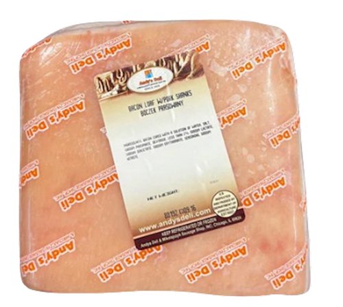 BACON LOAF W/PORK SHANKS/BOCZEK PRASOWANY 1/1LB 
PRE PACK CHUNK ANDY'S N1080