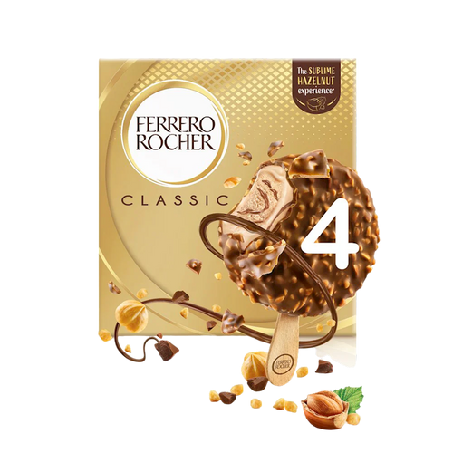 ICE CREAM STICK MILK CHOCOLATE 7/4/200GR FERRERO ROCHER N10059/6786