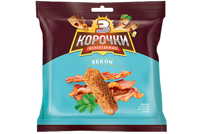 DRY BREAD RYE DOUBLE BAKED W/BACON FLAVOR 60/40GR TRI KOROCHKI N200