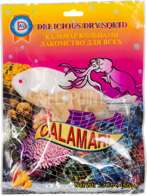 DRY FISH SQUID RING 10/64GR AV DELICIOUS N AV122(6)