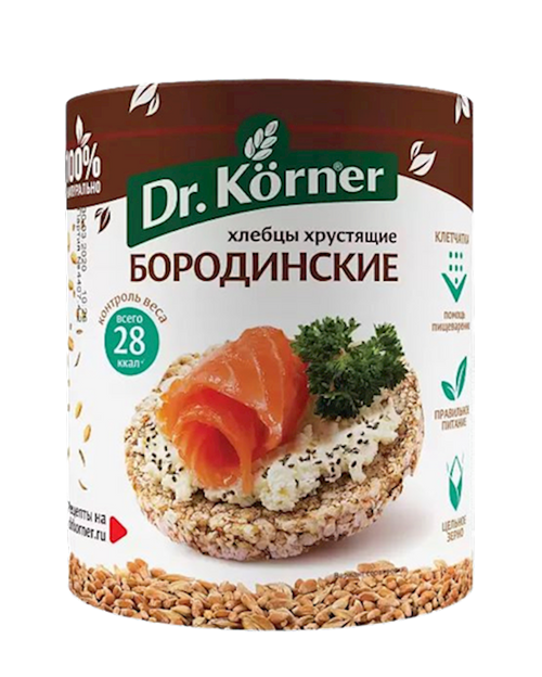 HLEBTSI DR.KORNER BORODINSKIE 20/100GR RUSSIA N1891