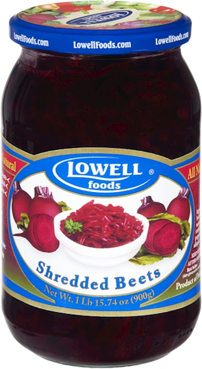 BEETS SHREDDED MARINATED 12/890GR LOWELL  POLAND N0209LF3780