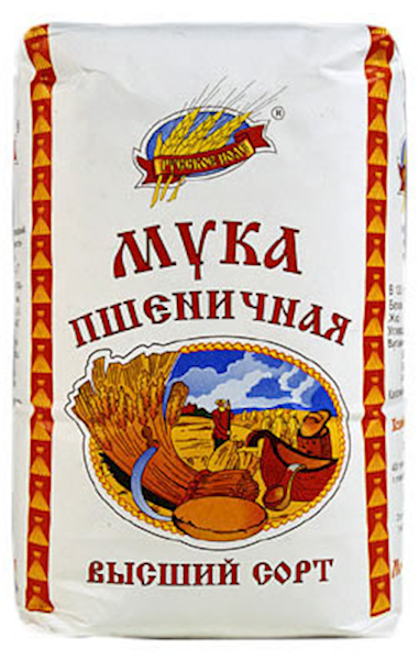 FLOUR WHEAT 6/2KG RUSSKOE POLE