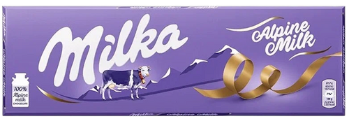 CHOCOLATE BAR MILK ALPINE 14/250GR MILKA  AUSTRIA N548221