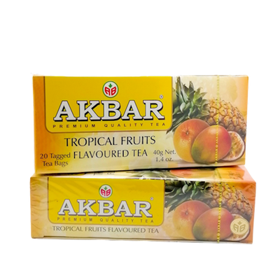 TEA  AKBAR BLACK TROPICAL FRUIT 24/(20X2GR) SRI-LANKA