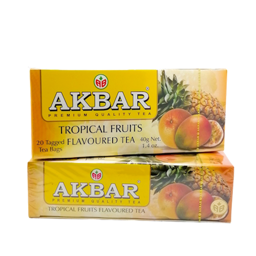 TEA  AKBAR BLACK TROPICAL FRUIT 24/(20X2GR) SRI-LANKA