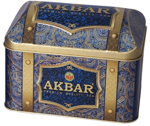 TEA AKBAR BLACK&GREEN BLEND ORIENTAL MYSTERY TIN 10/250GR SRI-LANKA