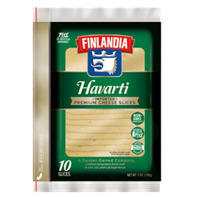 CHEESE HAVARTI SLICED 12/198GR FINLANDIA N50063
