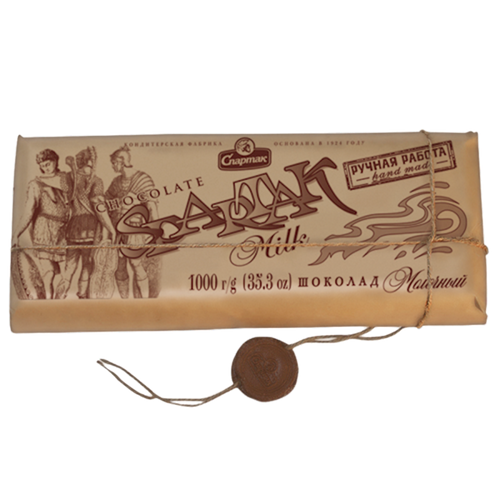 CHOCOLATE BAR MILK 2/1000GR CRAFT SPARTAK N6356