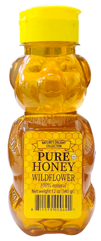HONEY BEAR PURE WILDFLOWER 12/340GR NATURE'S DELIGHT TURKEY