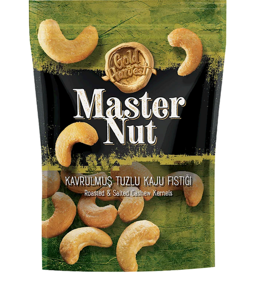 CASHEW ROASTED SALTED MASTER NUT 7/140GR GOLD HARVEST