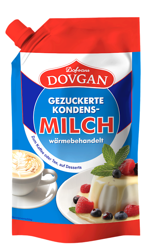 CONDENSED MILK SWEETENED DOYPACK 10/300GR DOVGAN NUS26220300