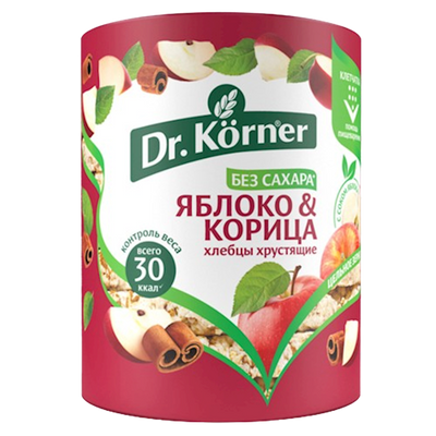 HLEBTSI DR.KORNER ZLAKOVIY COCTAIL W/APPLE&CINNAMON 20/90GR RUSSIA N1747