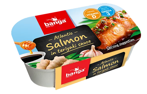 ATLANTIC SALMON IN TERYAKI SAUSE 11/120GR BANGA LATVIA N4317