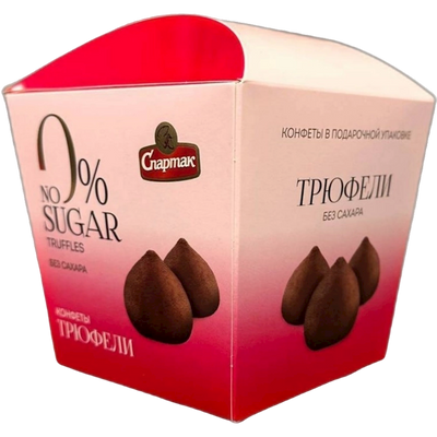 CANDIES BOXED TRUFFLES NO SUGAR 6/210GR SPARTAK N11115/10612 4810067105510