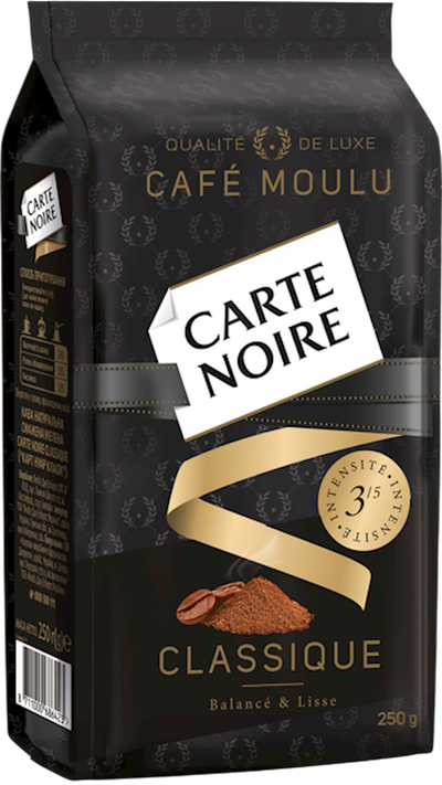 COFFEE GROUND ROASTED CLASSIC 12/250GR CARTE NOIRE