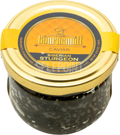 CAVIAR BLACK SIBERIAN STURGEON GOURMANOFF 1/100GR (Keep Frozen) NO RETURNS NGSS100