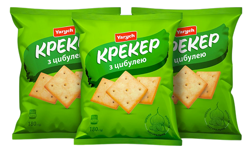 CRACKERS W/ONION 21/180GR YARYCH UKRAINE