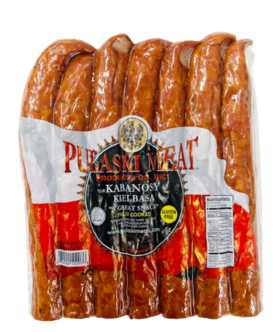 KIELBASA KABANOSY HALVES CHUNK 50/1LB PULASKI N10007