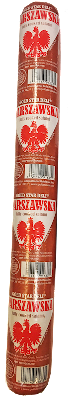SALAMI WARSHAVSKAYA  LONG V/P GS DELI 1/2.4LB GS DELI N91635/291R