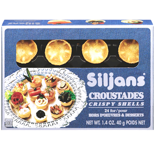 CROUSTADES 24CT CRISPY SHELLS SILJANS 12/40GR N24050