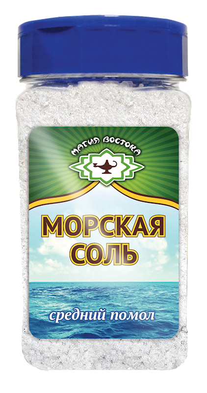 SEA SALT MEDIUM GRIND IODIZED 6/410GR MAGIYA VOSTOKA N34817