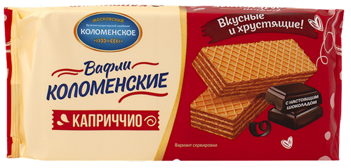WAFFLES KOLOMENSKOE CAPRICCIO WITH DARK CHOCOLATE 20/200GR RUSSIA N1193/2026