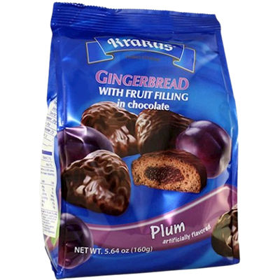GINGERBREAD PLUM IN CHOCOLATE 12/160GR KRAKUS KRAK0101