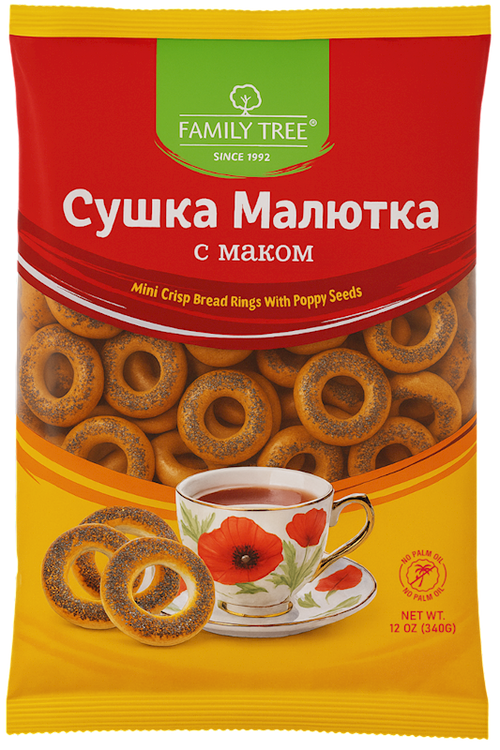 SUSHKA W/POPPY SEEDS 10/340GR FAMILY TREE N28