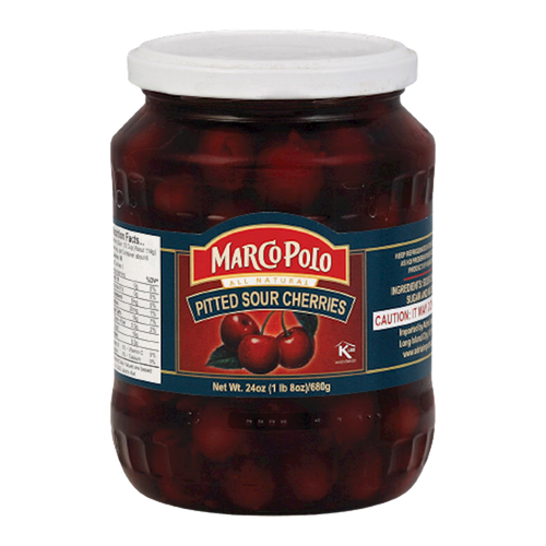 COMPOTE SOUR CHERRY PITTED 12/680ML MARCO POLO N70300