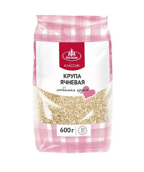 BARLEY PEELED 12/600GR AGRO-ALLIANCE