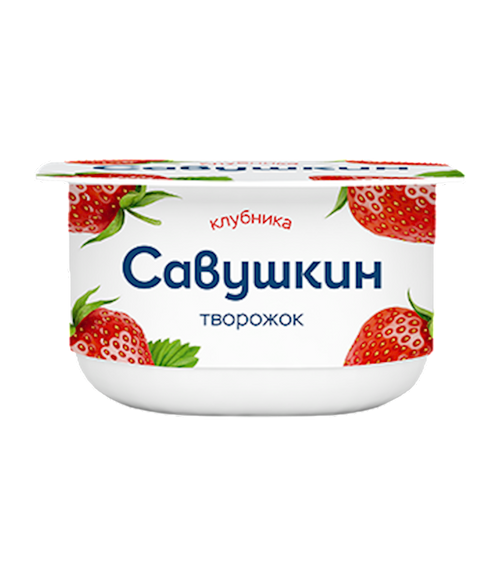 DESSERT STRAWBERRY CURD 3.5% 8/120GR SAVUSHKIN PRODUCT N2723